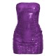Purple Sheer Sequin Bandeau Mini Dress Purple Sheer Sequin Bandeau Mini Dress
