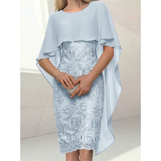 Party Dress Bodycon Sheath Dress Formal Special Occasion Evening Party Midi Dress Party Stylish Crew Neck Half Sleeve Lace Embroidered Light Blue Floral S M L XL 2XL – PRYCUS MITCHELL INC Party Dress Bodycon Sheath Dress Formal Special Occasion Evening Party Midi Dress Party Stylish Crew Neck Half Sleeve Lace Embroidered Light Blue Floral S M L XL 2XL – PRYCUS MITCHELL INC