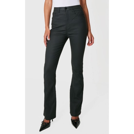 Black Coated Denim Flares Black Coated Denim Flares