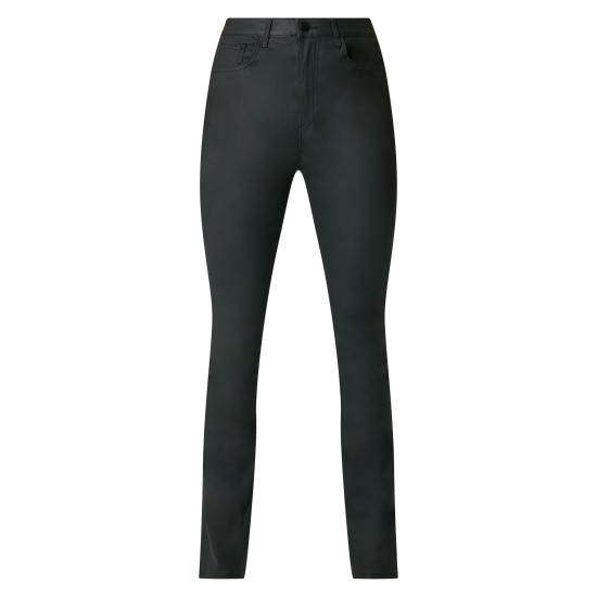 Black Coated Denim Flares Black Coated Denim Flares