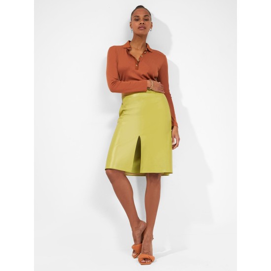 2024 Etta Recycled Vegan Leather Moss Skirt – PRYCUS MITCHELL INC 2024 Etta Recycled Vegan Leather Moss Skirt – PRYCUS MITCHELL INC