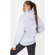 Grey Chicago Print Oversized Hoodie Grey Chicago Print Oversized Hoodie